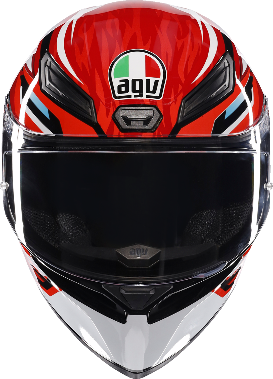 K1 S Helmet - Lion - Black/Red/White - Large