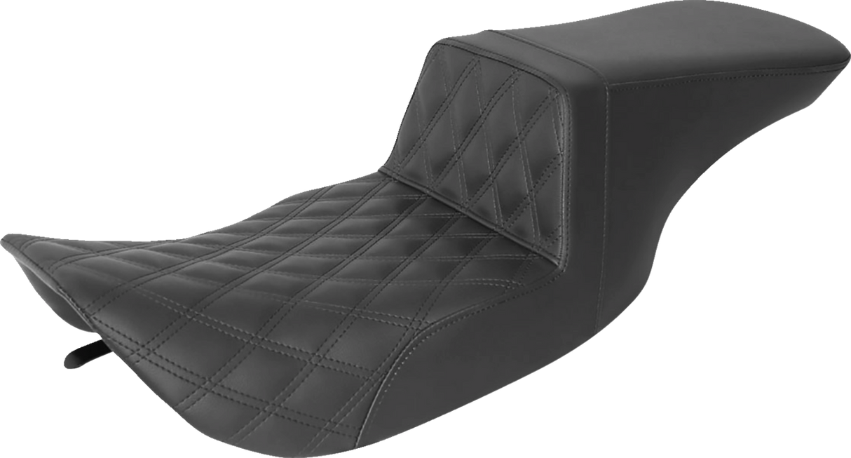 Tour Step-Up Seat - Front Lattice Stitch - Black - FL \'97-\'07 1997 - 2007