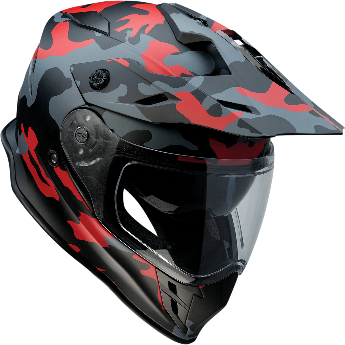 Range Helmet - Camo - Red - 2XL