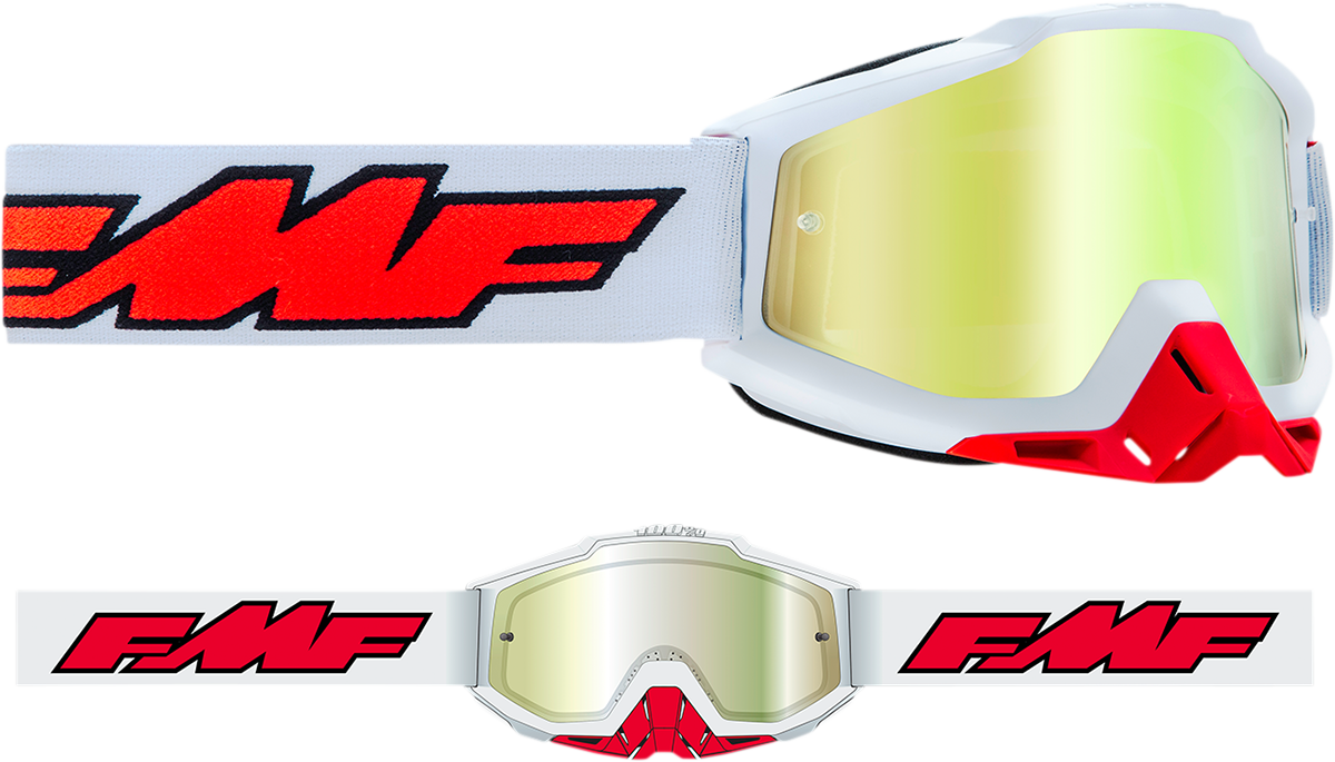 PowerBomb Goggles - Rocket - White - True Gold