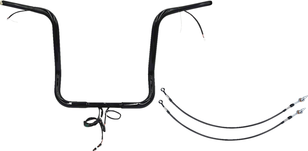 Handlebar Kit - Rounded Top - 16\" - Black 2014 - 2015