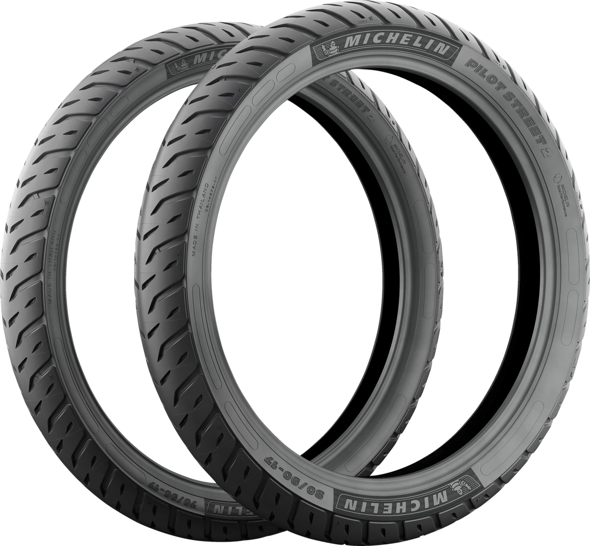 Tire - Pilot Street 2 - Front/Rear - 80/90-17 - 50S