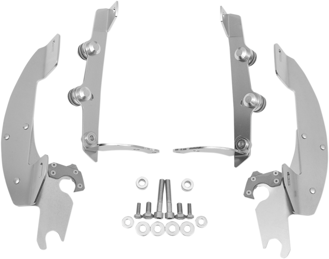 Batwing Trigger Lock Mounting Kit - Aero - Polished 2004 - 2022