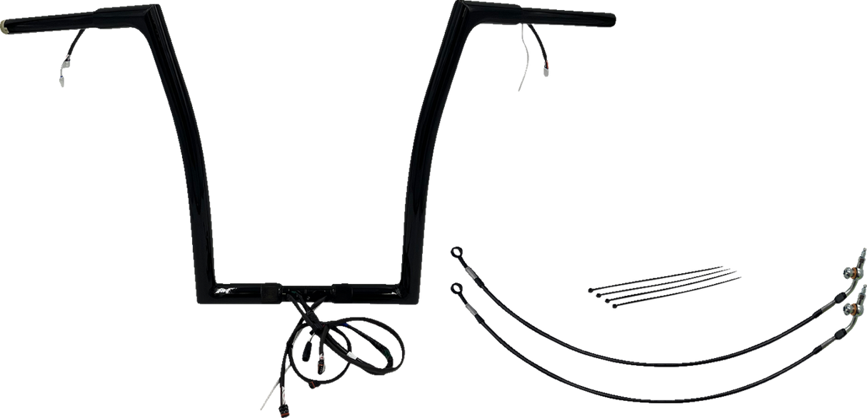 Handlebar Kit - Flat Top - 16\" - Black 2016 - 2020