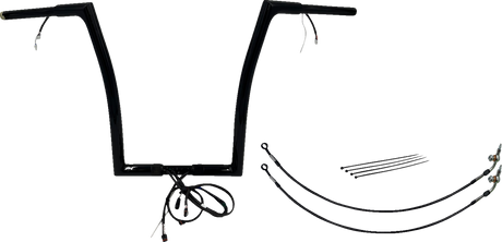 Handlebar Kit - Flat Top - 16\" - Black 2016 - 2020