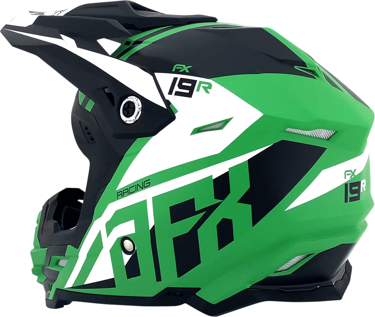 FX-19R Helmet - Racing - Matte Green - Large