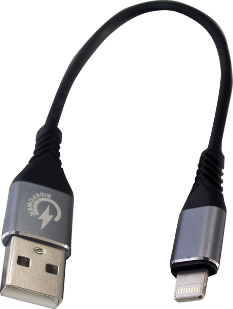 USB to Lightning Cable - Charger - Single-End - 7-1/2\"