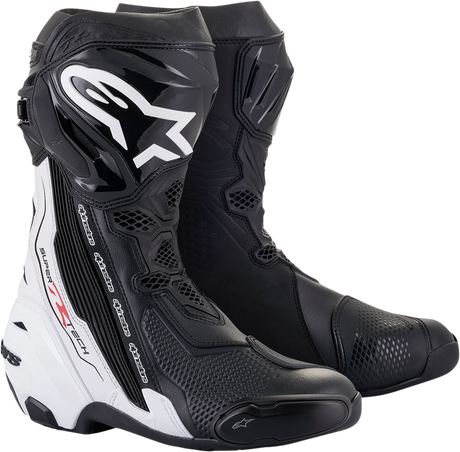 Supertech R Boots - Black/White - US 8 / EU 42