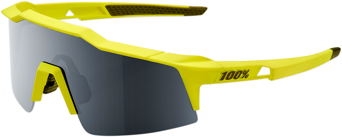 Speedcraft SL Sunglasses - Soft Tact Banana - Black Mirror