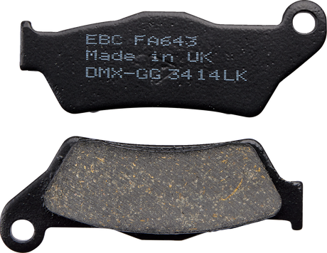 Organic Brake Pads - FA643 2014 - 2015