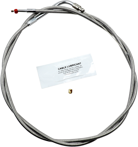 Throttle Cable - +10\" - Stainless Steel 1996 - 2007