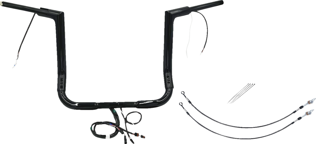 Handlebar Kit - Flat Top - 14\" - Black 2014 - 2015