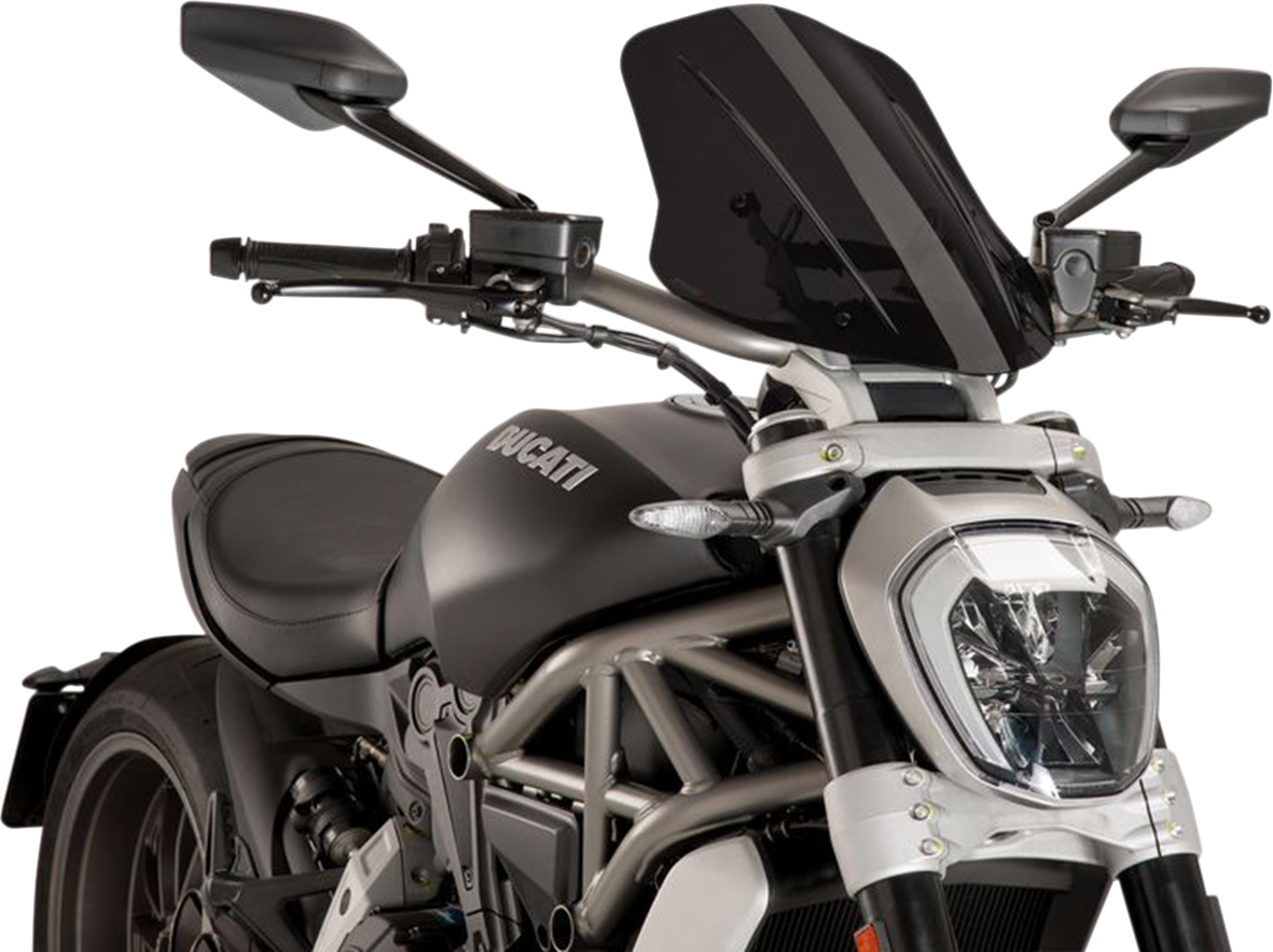 New Generation Windscreen - 17-3/4\" - Dark Smoke - Diavel 2016 - 2018