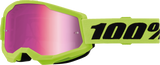 Strata 2 Junior Goggle - Neon Yellow - Pink Mirror