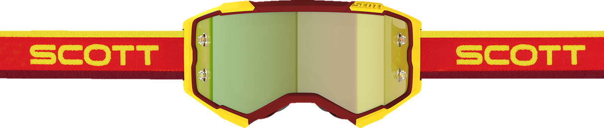 Fury Goggle - Retro Red/Yellow - Yellow Works