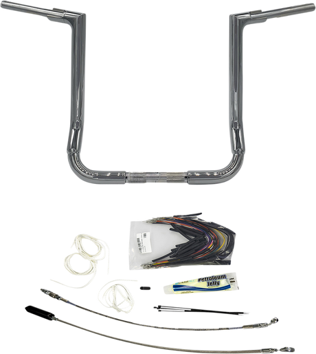 Handlebar Kit - Flat Top - 16\" - Chrome 2008 - 2013