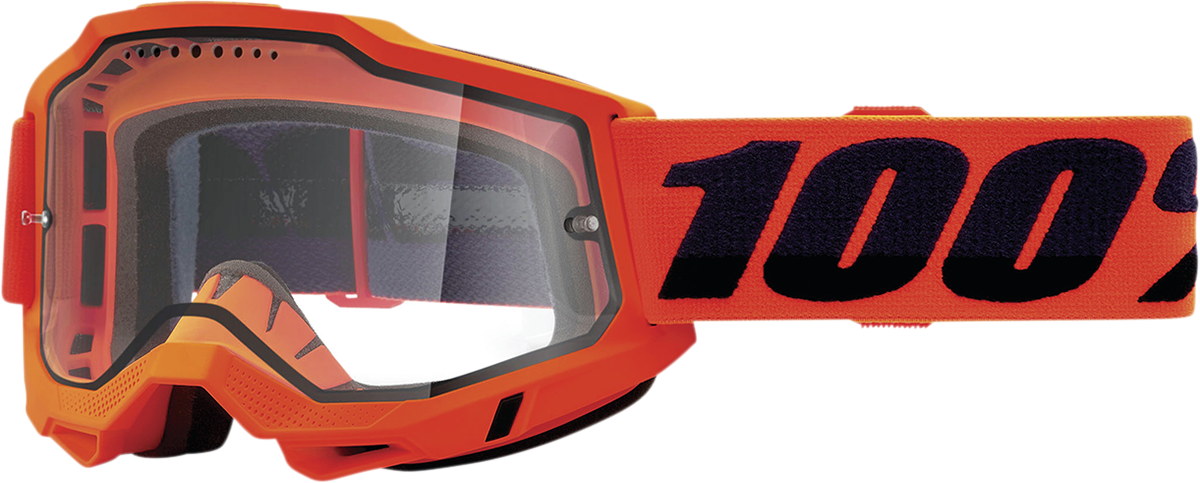 Accuri 2 Enduro MTB Goggles - Neon Orange - Clear