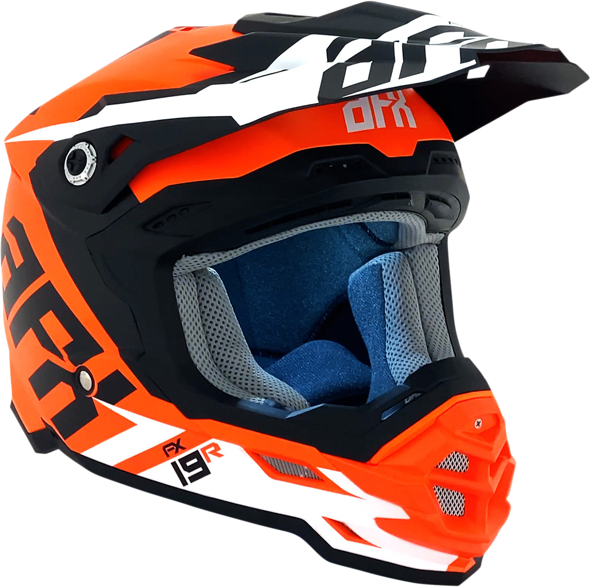 FX-19R Helmet - Racing - Matte Orange - Small