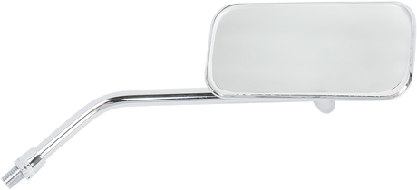 Mirror - Stamped - Chopper - Side View - Rectangle - M10 x 1.25 (Left Hand) - Chrome - Right