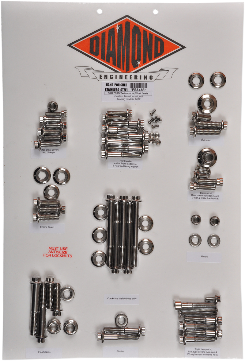 Bolt Kit - Transformation - 12-Point - Touring 2017 - 2022