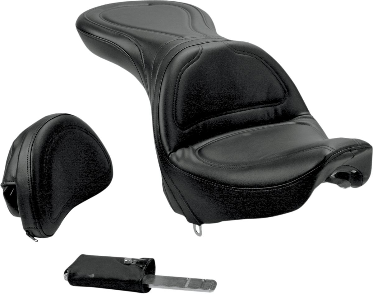 Seat - Explorer™ - With Backrest - Stitched - Black - Deuce 2000 - 2007