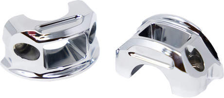 Perch Clamps - Brake/Clutch - Chrome 2018 - 2024