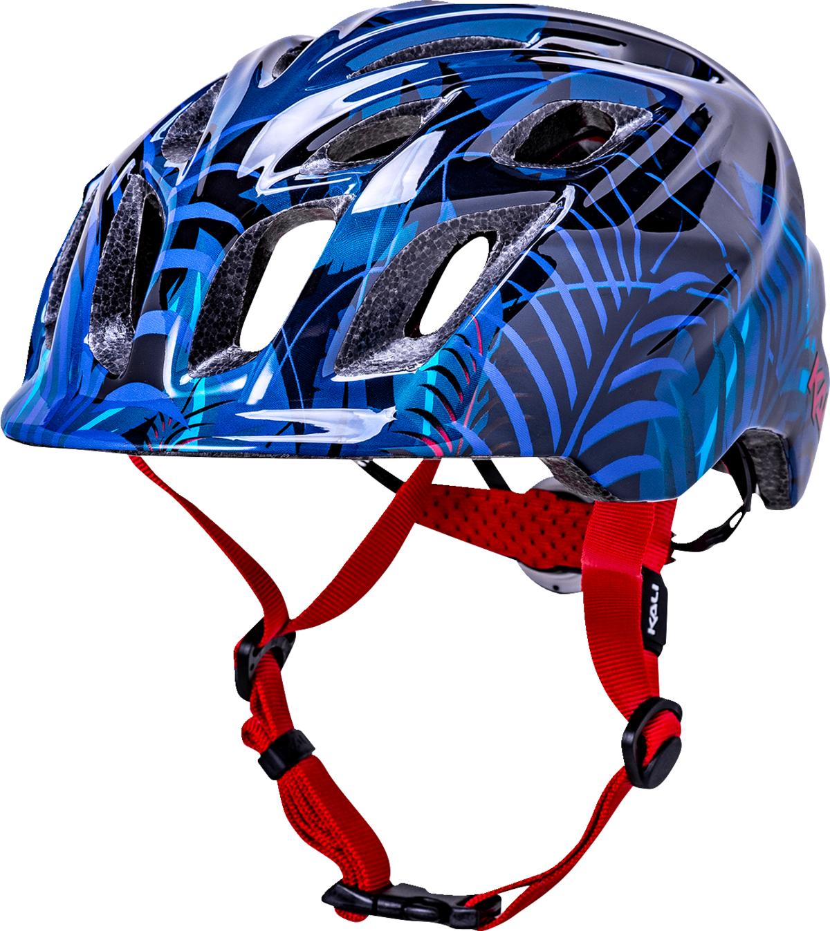 Child Chakra Lighted Helmet - Jungle - Gloss Blue - Small