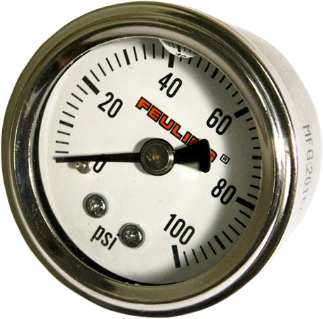 Oil Pressure Gauge - 1.5\" Dial - Back Port - White Face