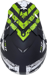 FX-17Y Helmet - Attack - Matte Black/Green - Small