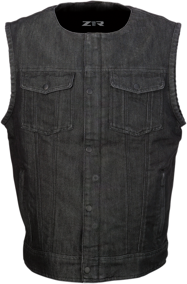 Ganja Denim Vest - Black - XL