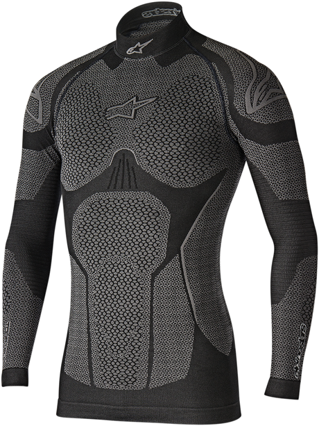 Ride Tech Winter Long Sleeve Underwear Top - Black/Gray - M/L