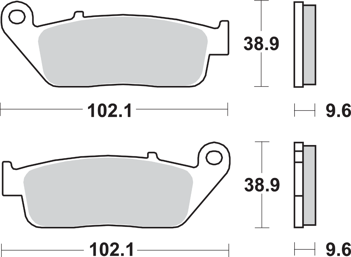 LS Brake Pads - Honda/Victory - 630LS 1989 - 2017