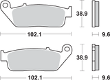 LS Brake Pads - Honda/Victory - 630LS 1989 - 2017