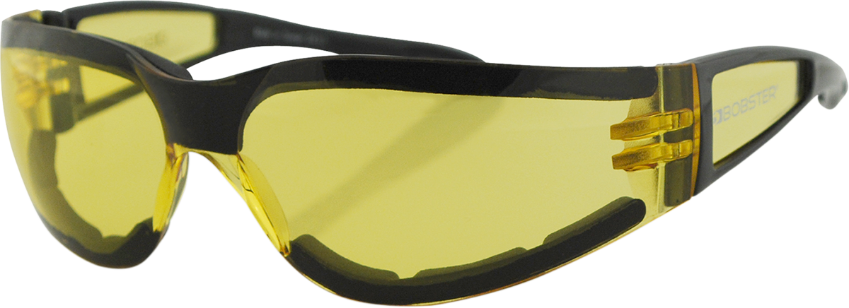 Shield II Sunglasses - Gloss Black - Yellow