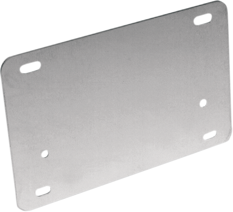 License Backing Plate - Stainless Steel