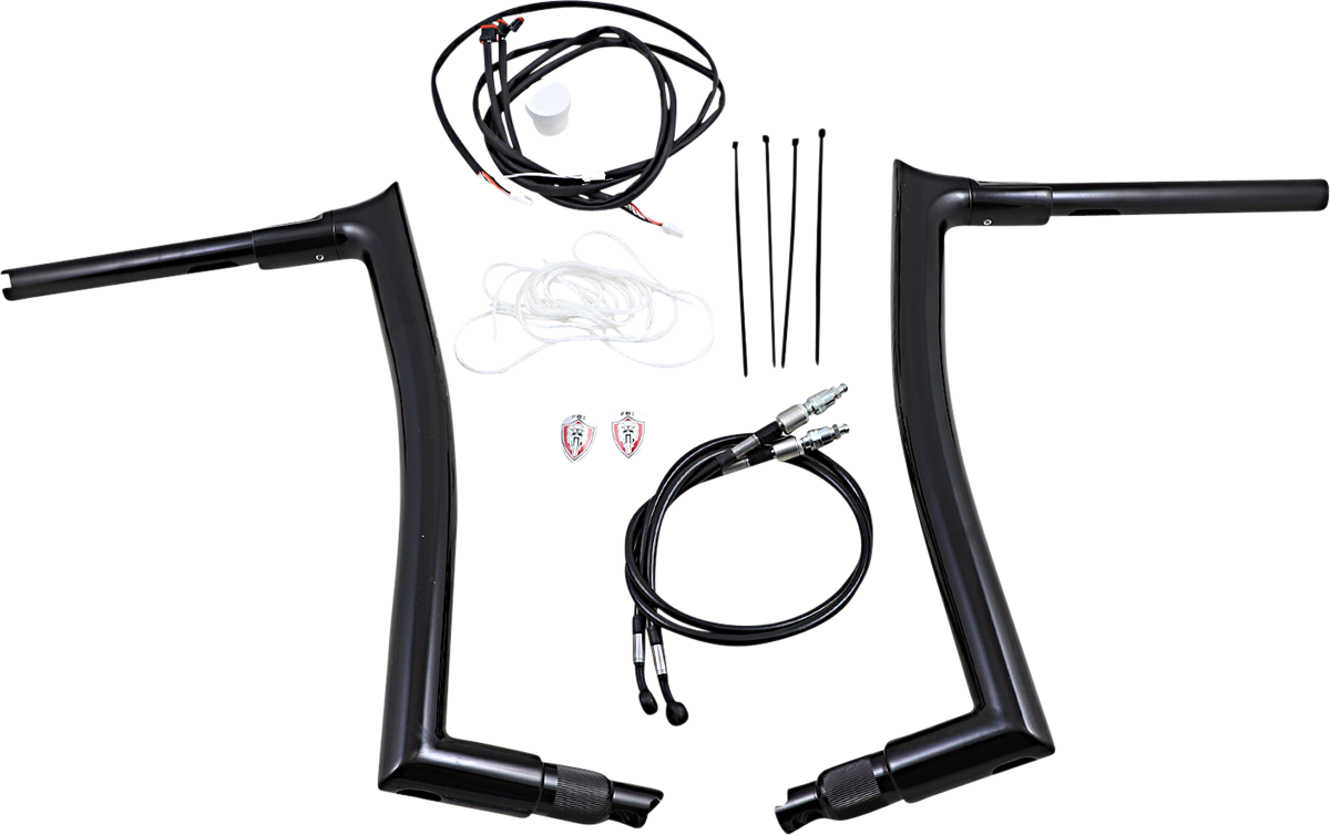 Handlebar Kit - Pointed Top - 16\" - Black 2018 - 2020