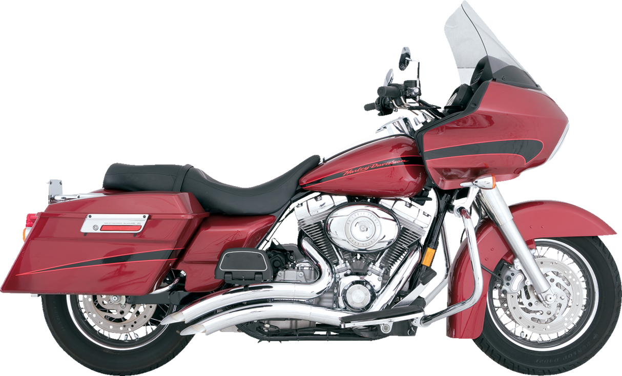 2-into-2 Big Radius Exhaust System - Chrome 2007 - 2009