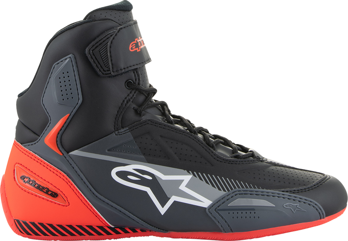 Faster-3 Shoes - Black/Gray/Red - US 8