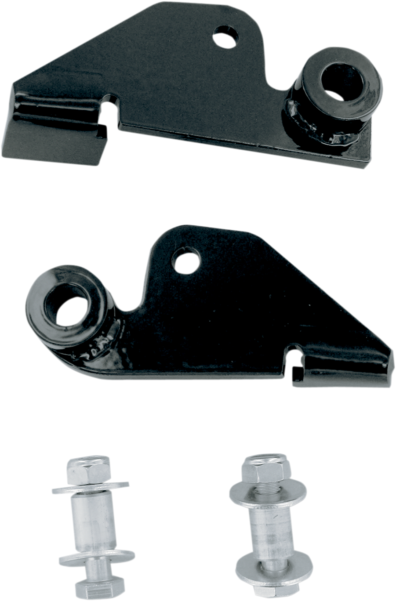 Rear Shock Drop Bracket Lowering Kit - Black - Lowers 1.50\" - \'98-\'03 VT750|\'01-\'03/\'05-\'07 VT750DC 1998 - 2007