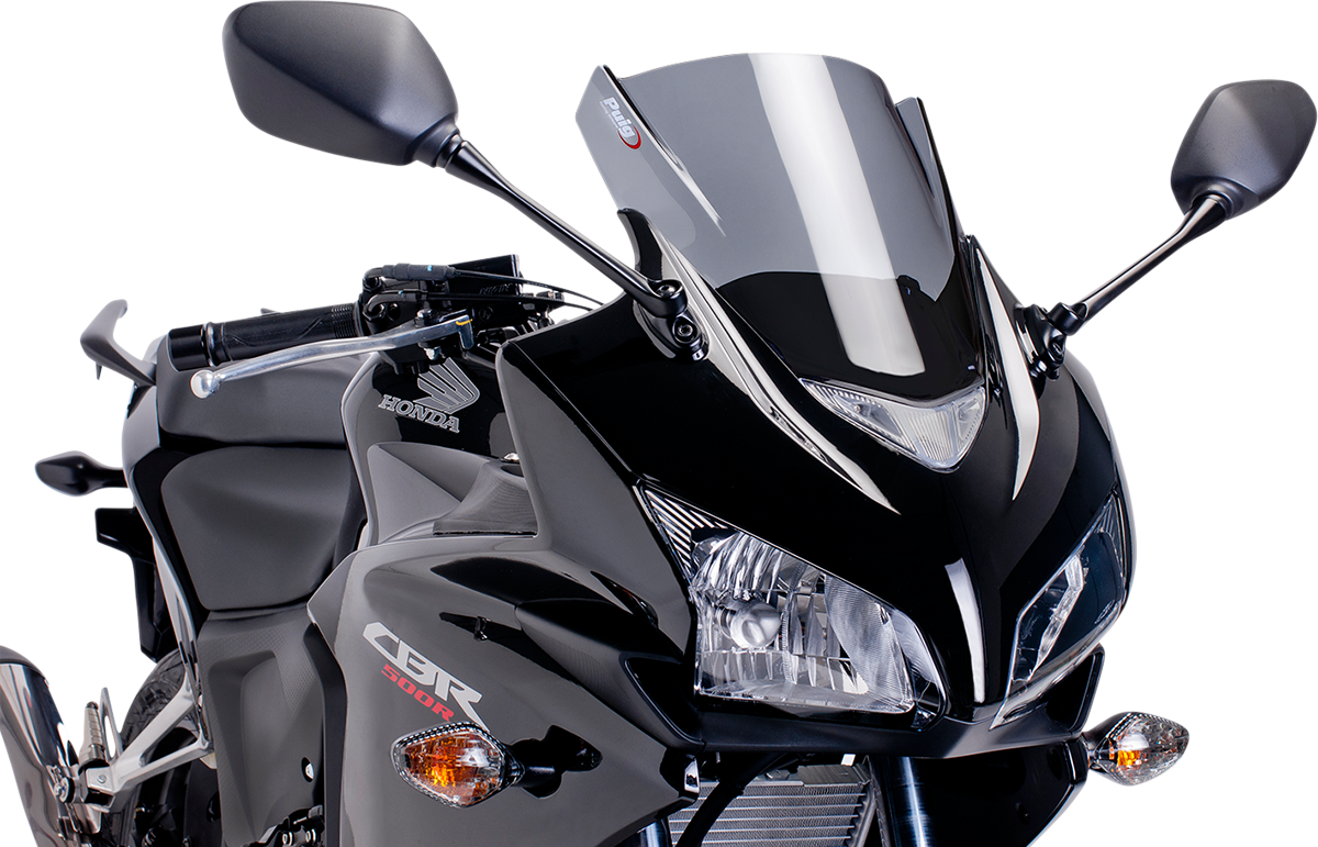 Race Windscreen - 12-3/8\" - Dark Smoke - CBR500RR 2013 - 2015