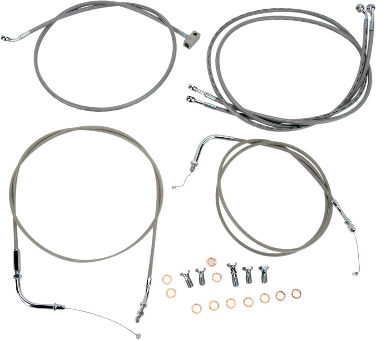 Cable Line Kit - 18\" - 20\" - Roadliner - Stainless Steel 2006 - 2015