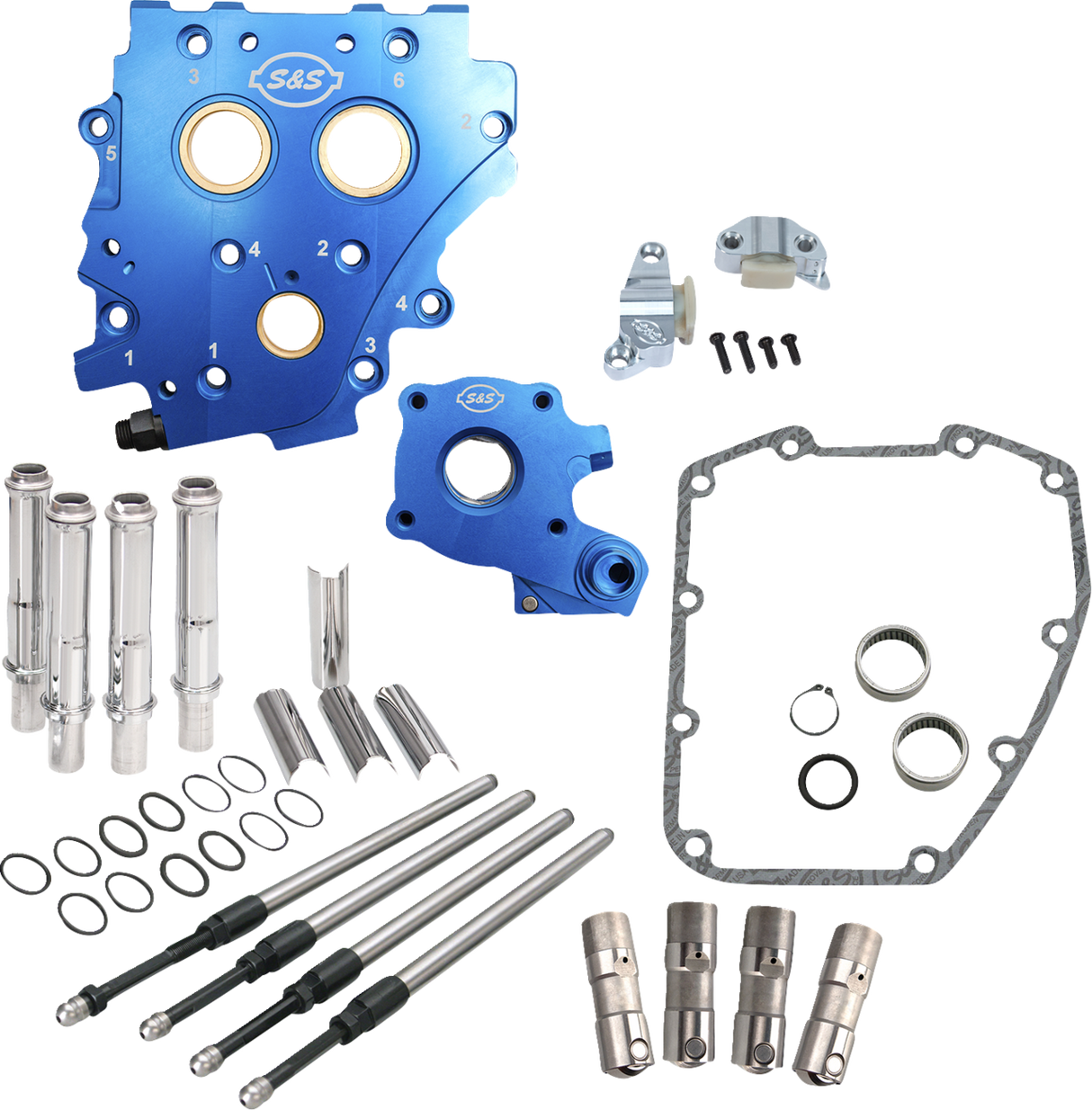 Cam Chest Kit without Cams - Chain Drive - Oil Cooled - Chrome Pushrods - Twin Cam 2006 - 2007