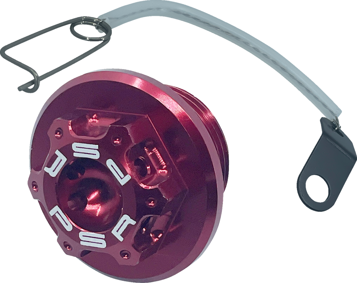 Oil Cap Kit - Red - M25 x 1.5 - Aprilia 2009 - 2016