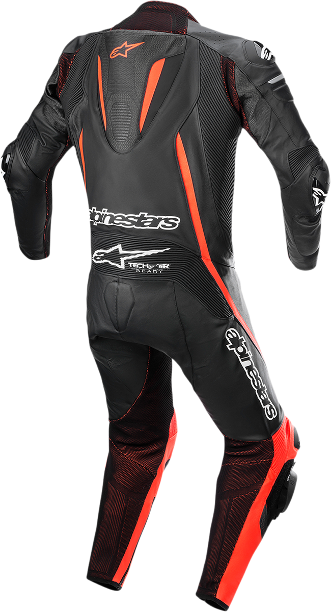 Fusion 1-Piece Suit - Black/Red Fluorescent - US 44 / EU 54