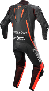 Fusion 1-Piece Suit - Black/Red Fluorescent - US 44 / EU 54