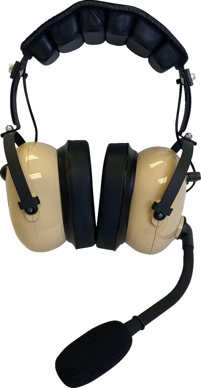 Headset - Over-the-Head - Stereo/VOX - Beige