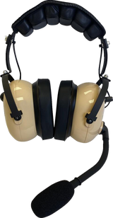 Headset - Over-the-Head - Stereo/VOX - Beige