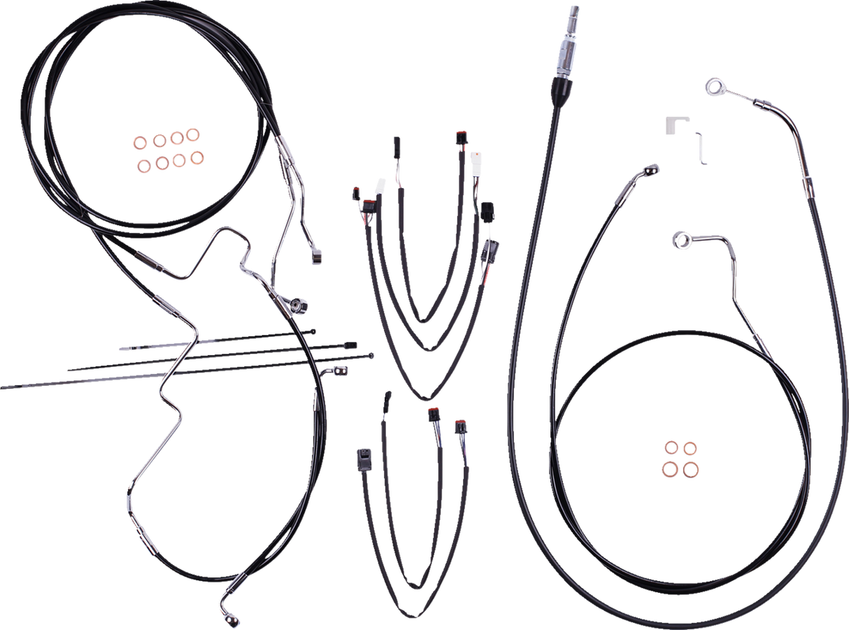 Control Cable Kit - XR - Black/Chrome 2021 - 2022