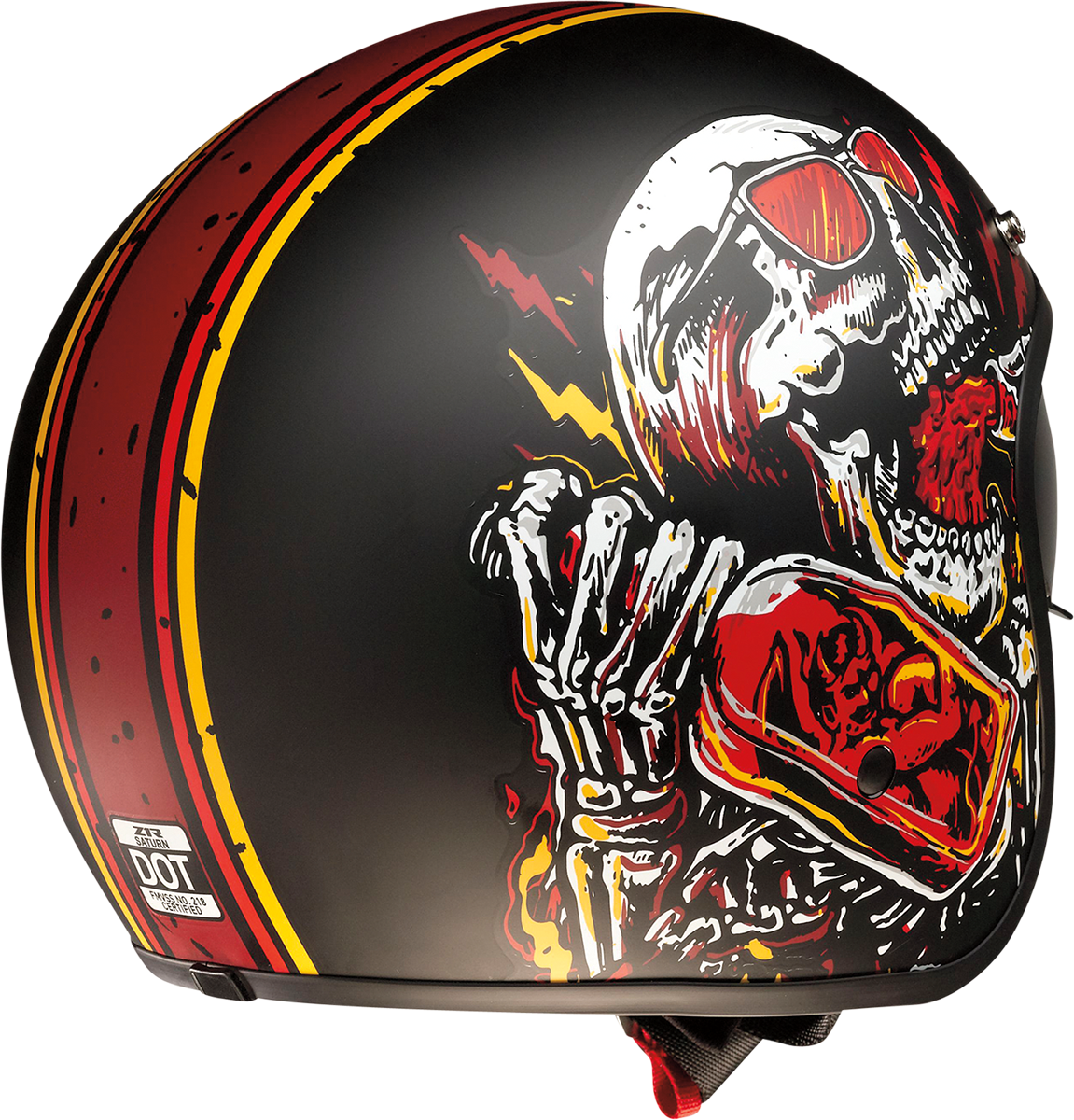 Saturn Helmet - Devil Made Me - Black/Red - Medium