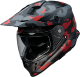 Range Helmet - Camo - Red - 2XL